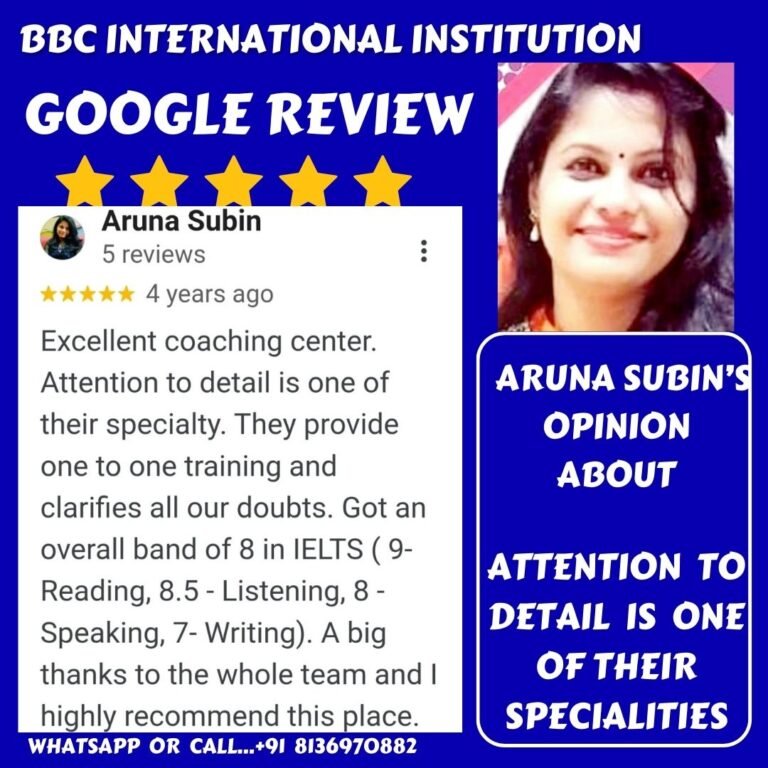 Google review aruna subin