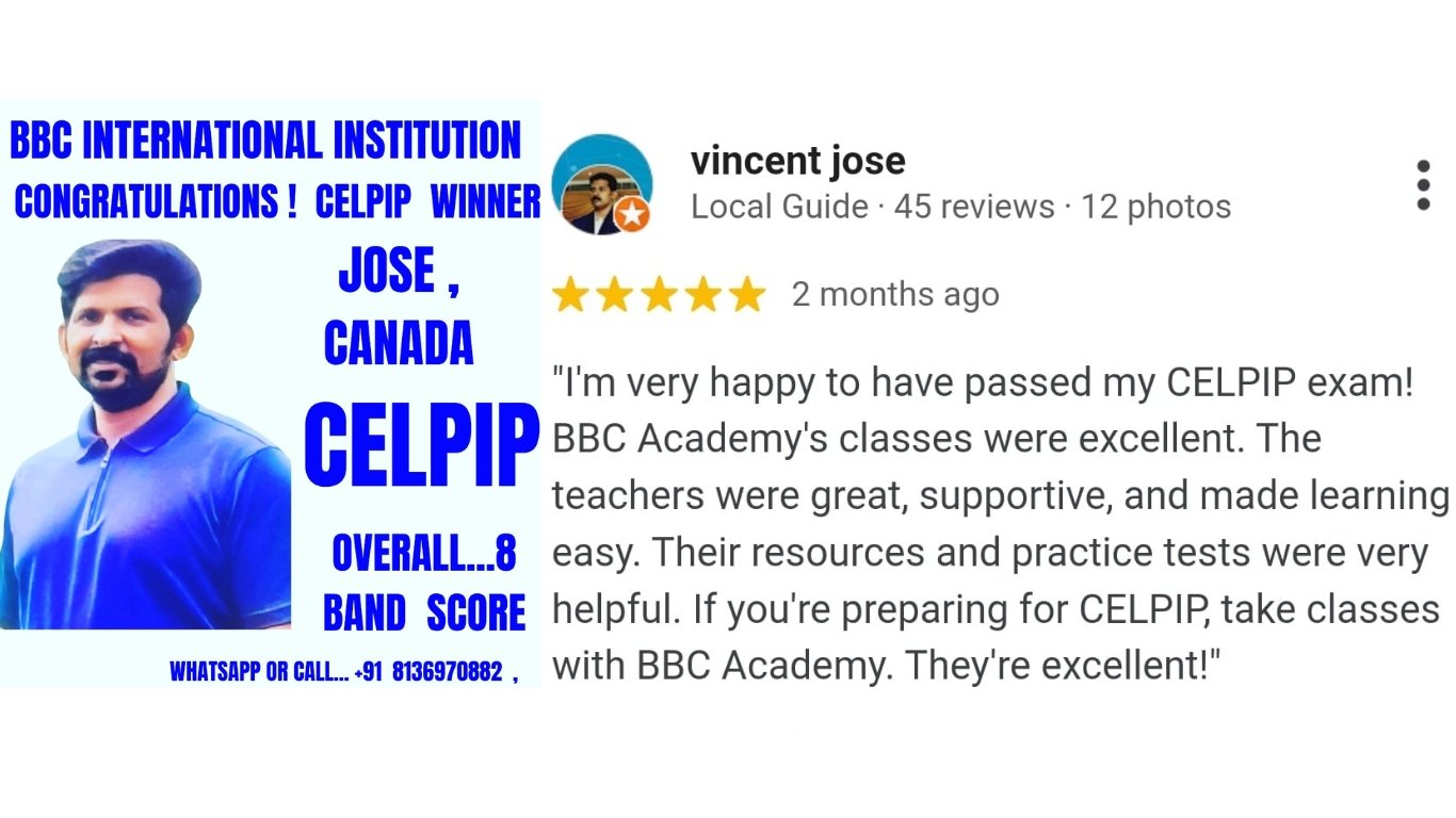 Latest jose celpip whatsapp testimonial