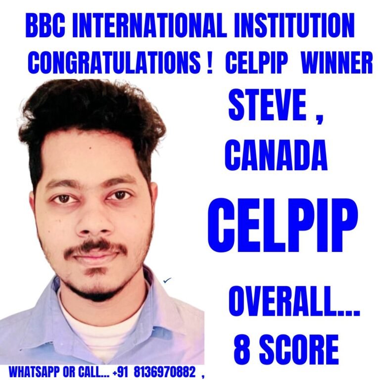 White celpip testimonial...steve