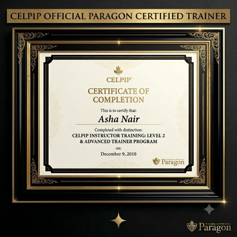 GEMINI ASHA NAIR CELPIP CERTIFICATE